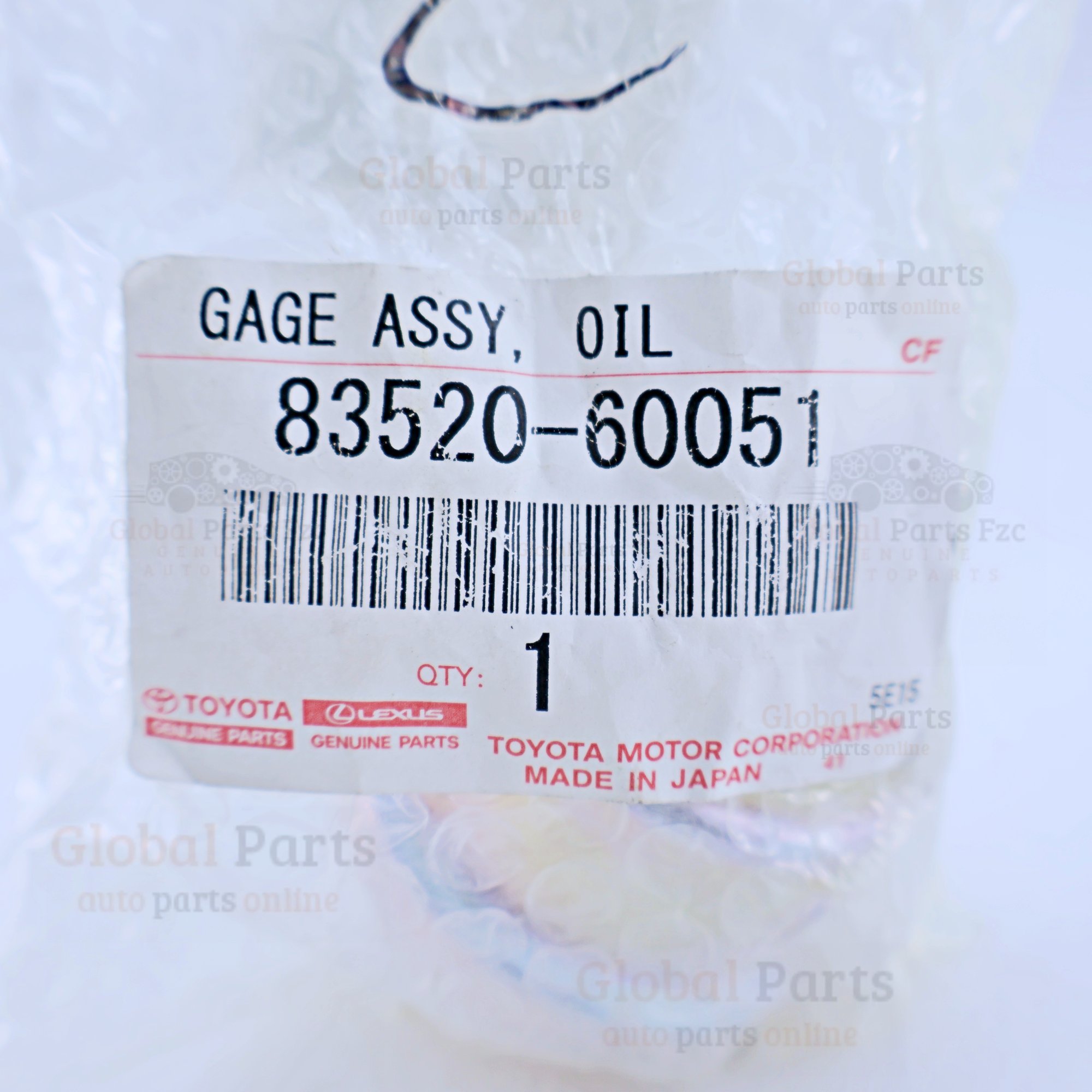 Genuine Toyota OEM Gauge - 83520-60051