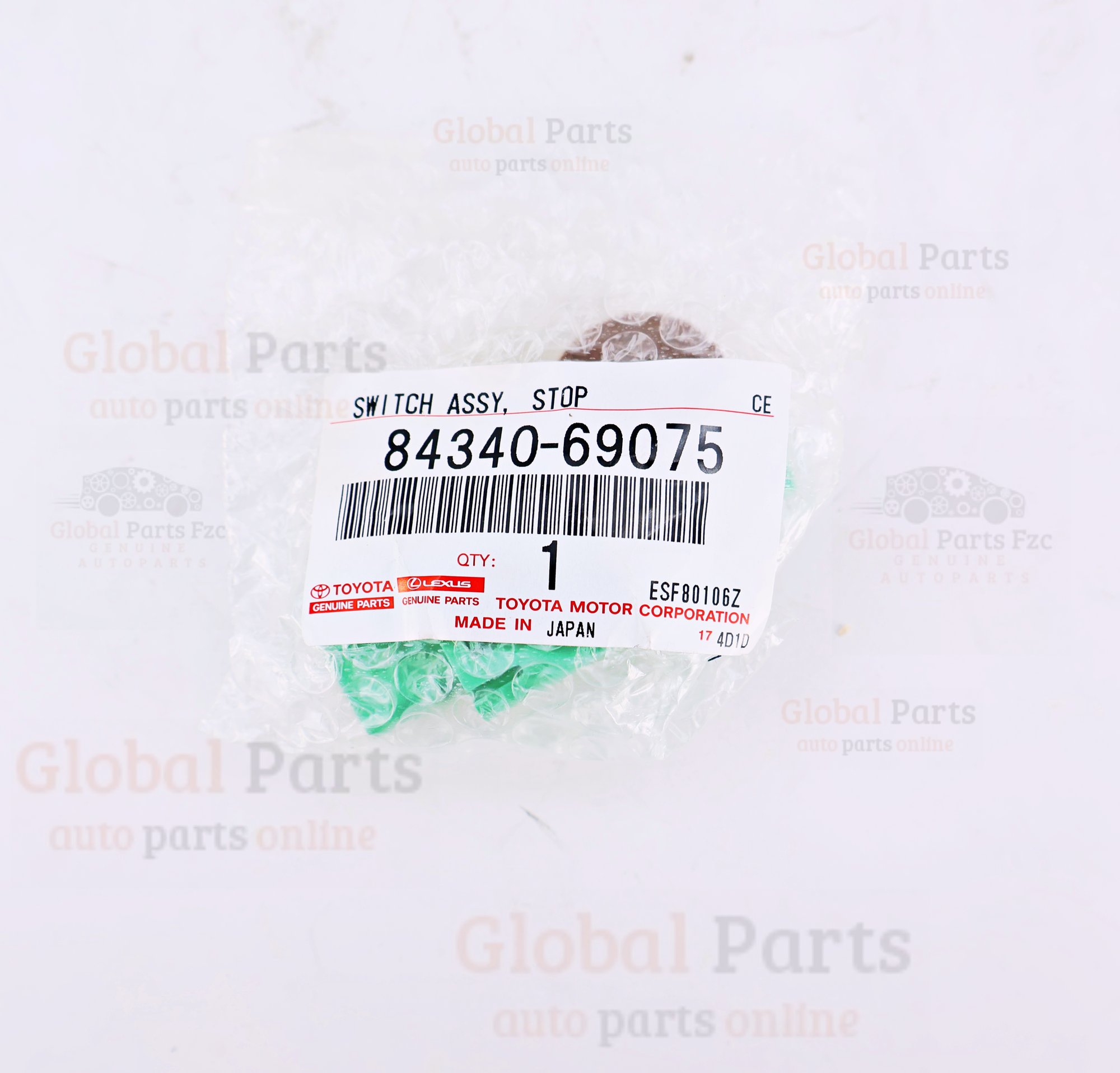 Genuine Toyota OEM Stop Lamp Switch Assembly - 84340-69075