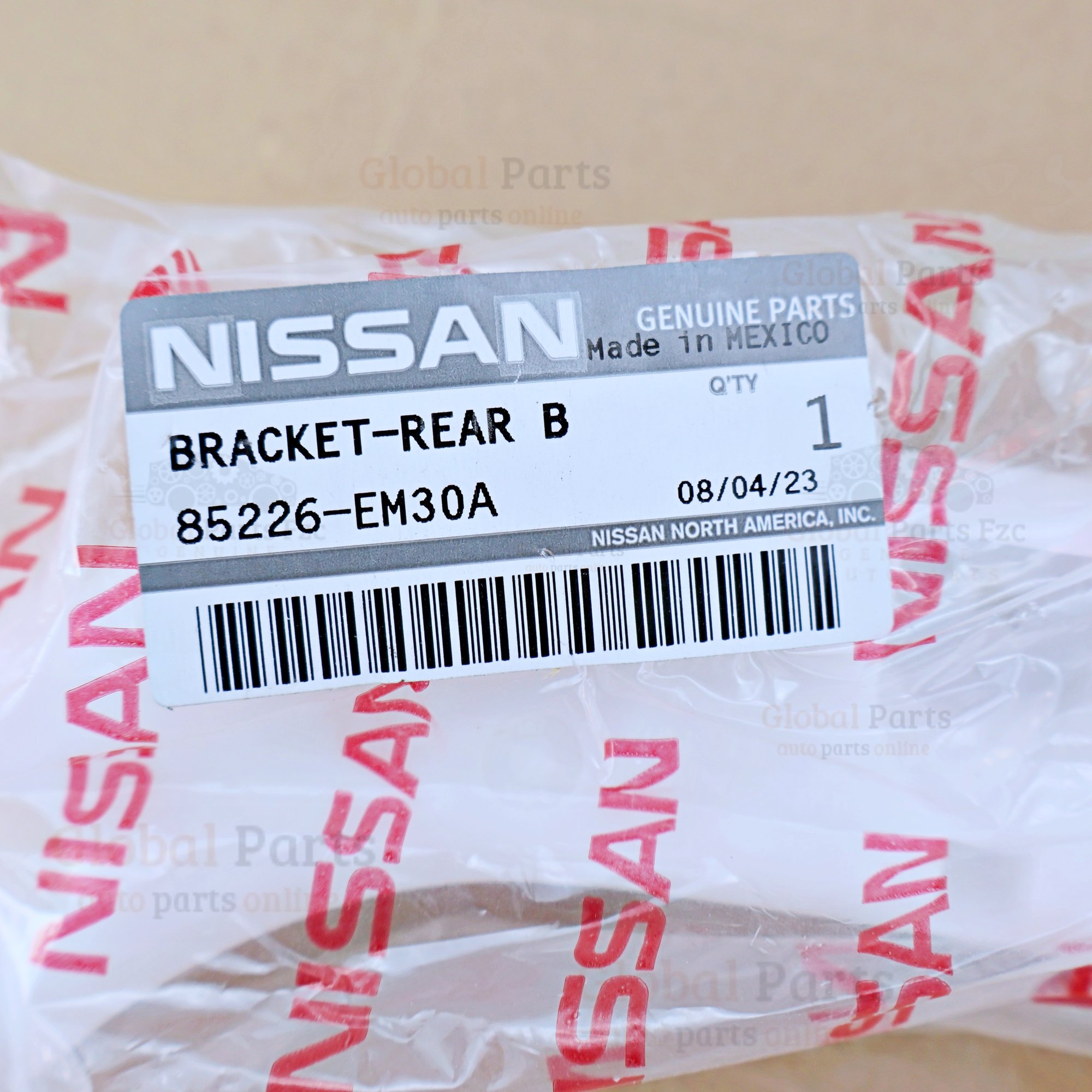 Genuine Nissan OEM Rear Right Bumper Side Bracket - 85226-EM30A
