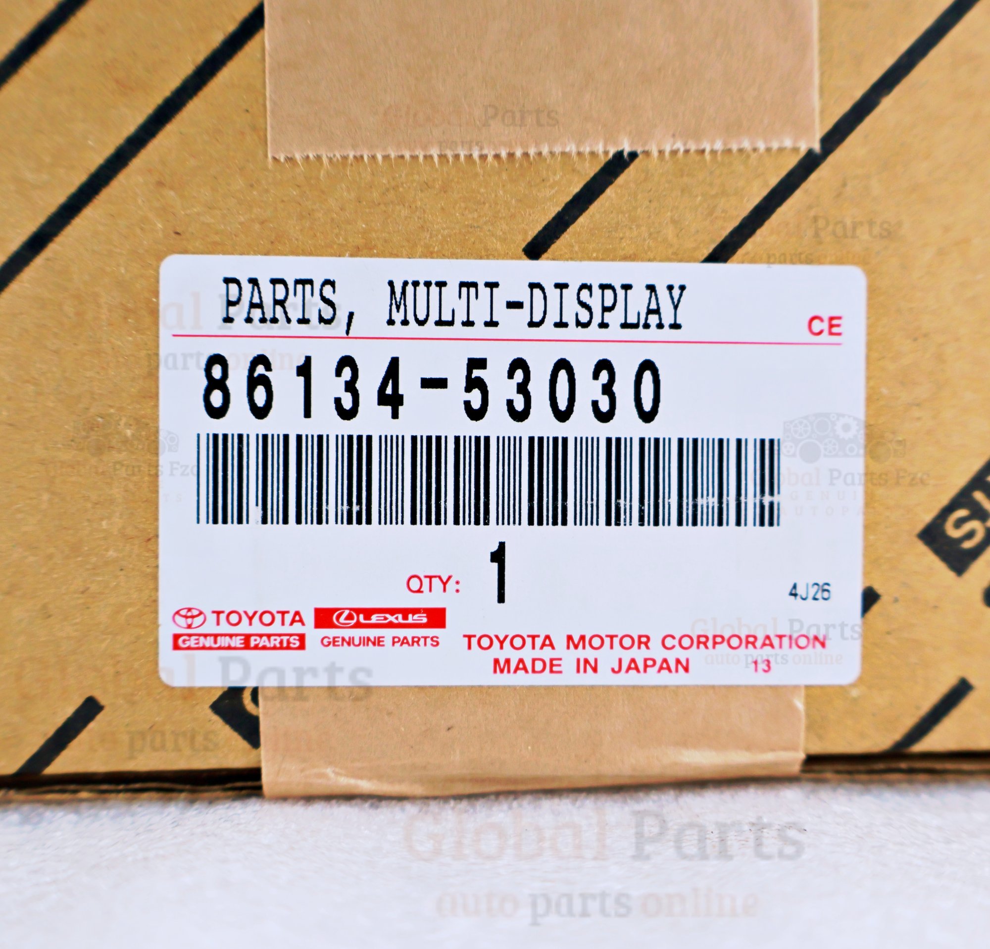 Genuine Toyota OEM Parts Multi Display - 86134-53030