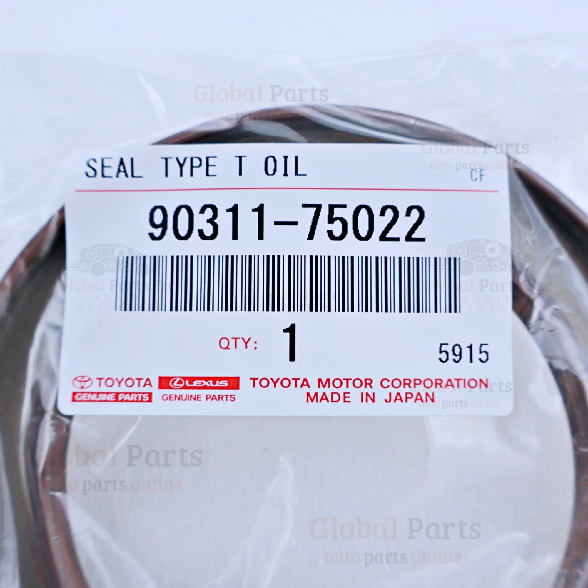 Genuine Toyota OEM Oil Seal - 90311-75022