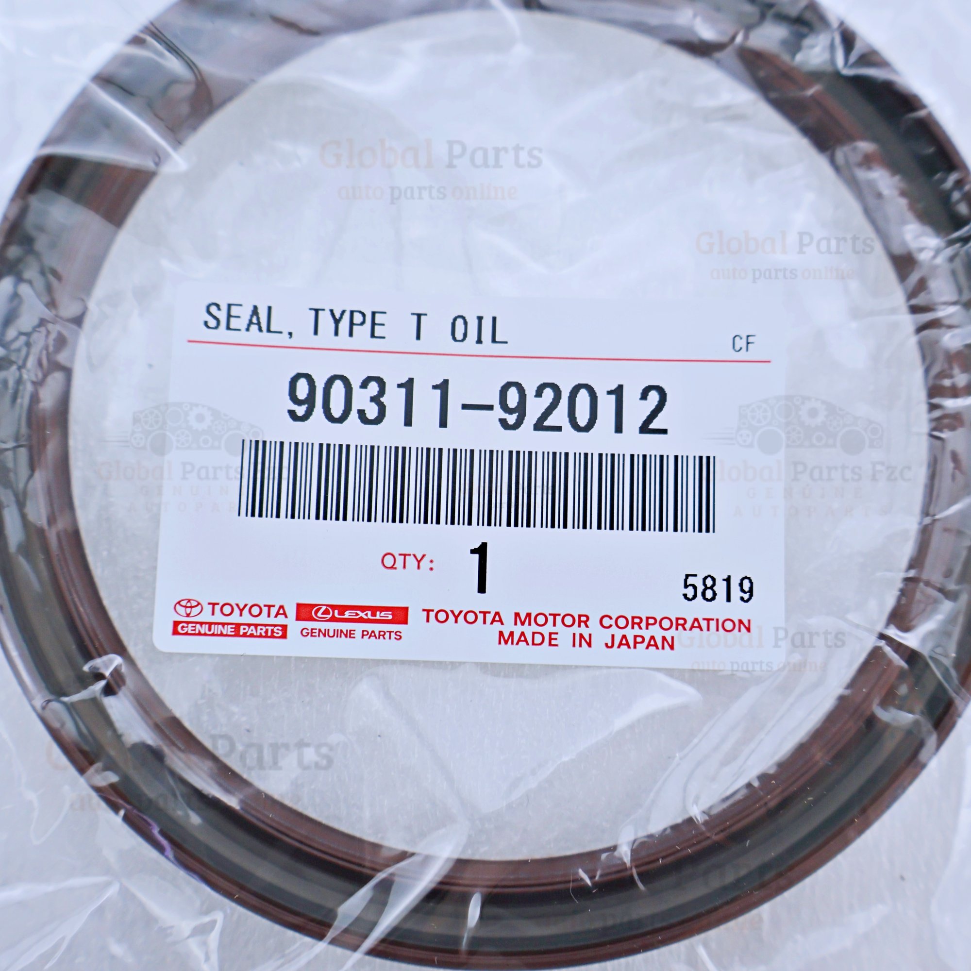 Genuine Toyota OEM Oil Seal - 90311-92012