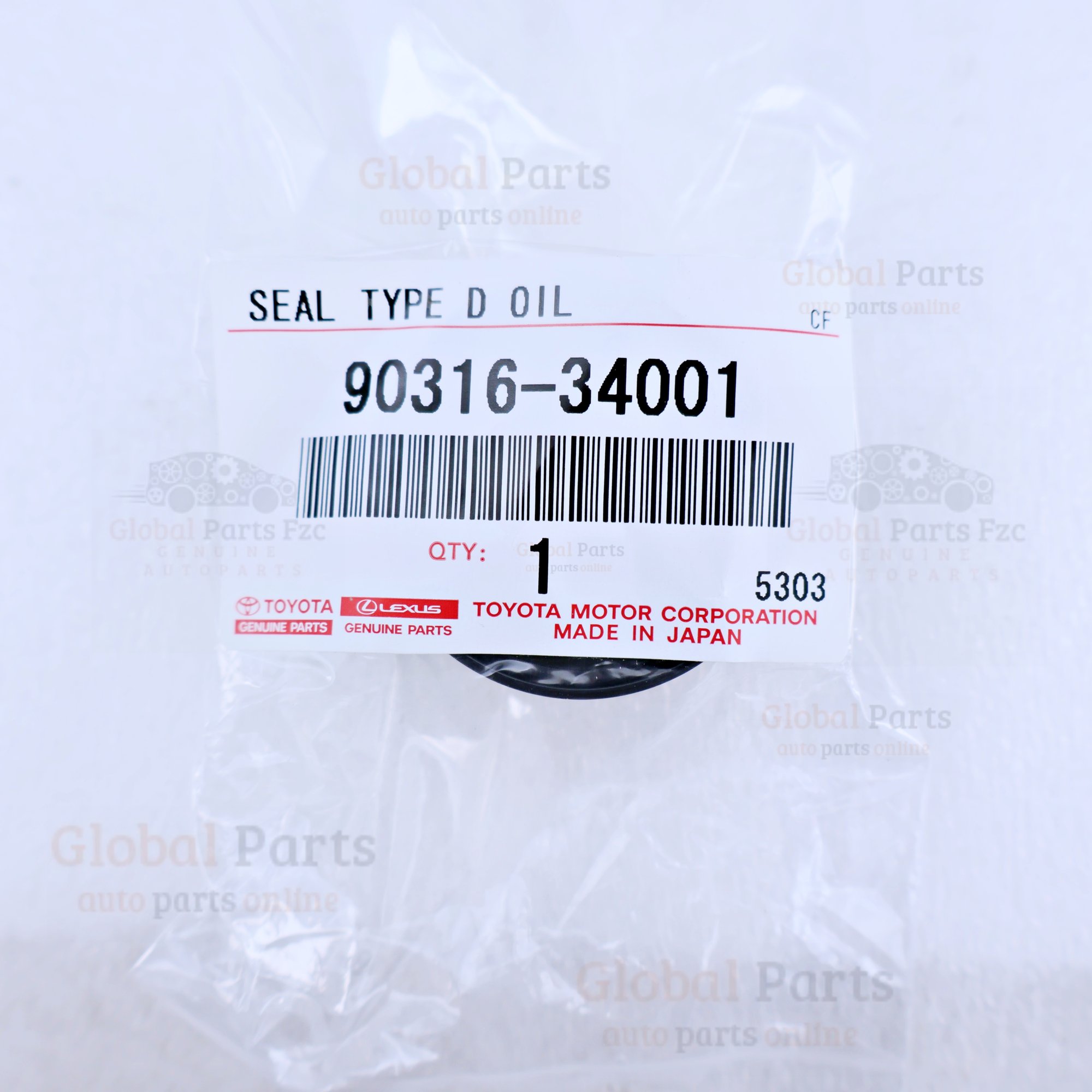 Genuine Toyota OEM Oil Seal - 90316-34001