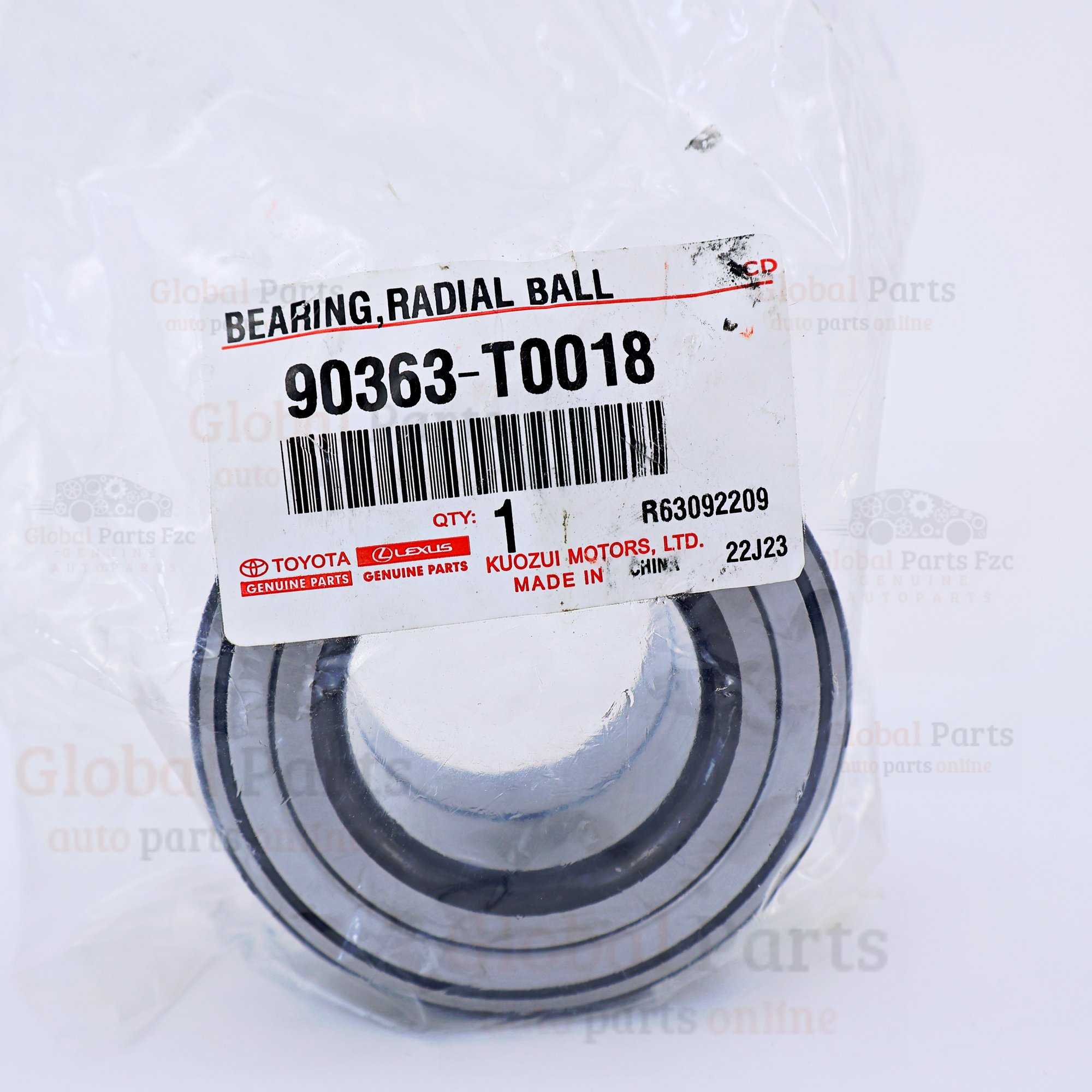 Genuine Toyota OEM Bearing (for Front Axle) - 90363-T0018