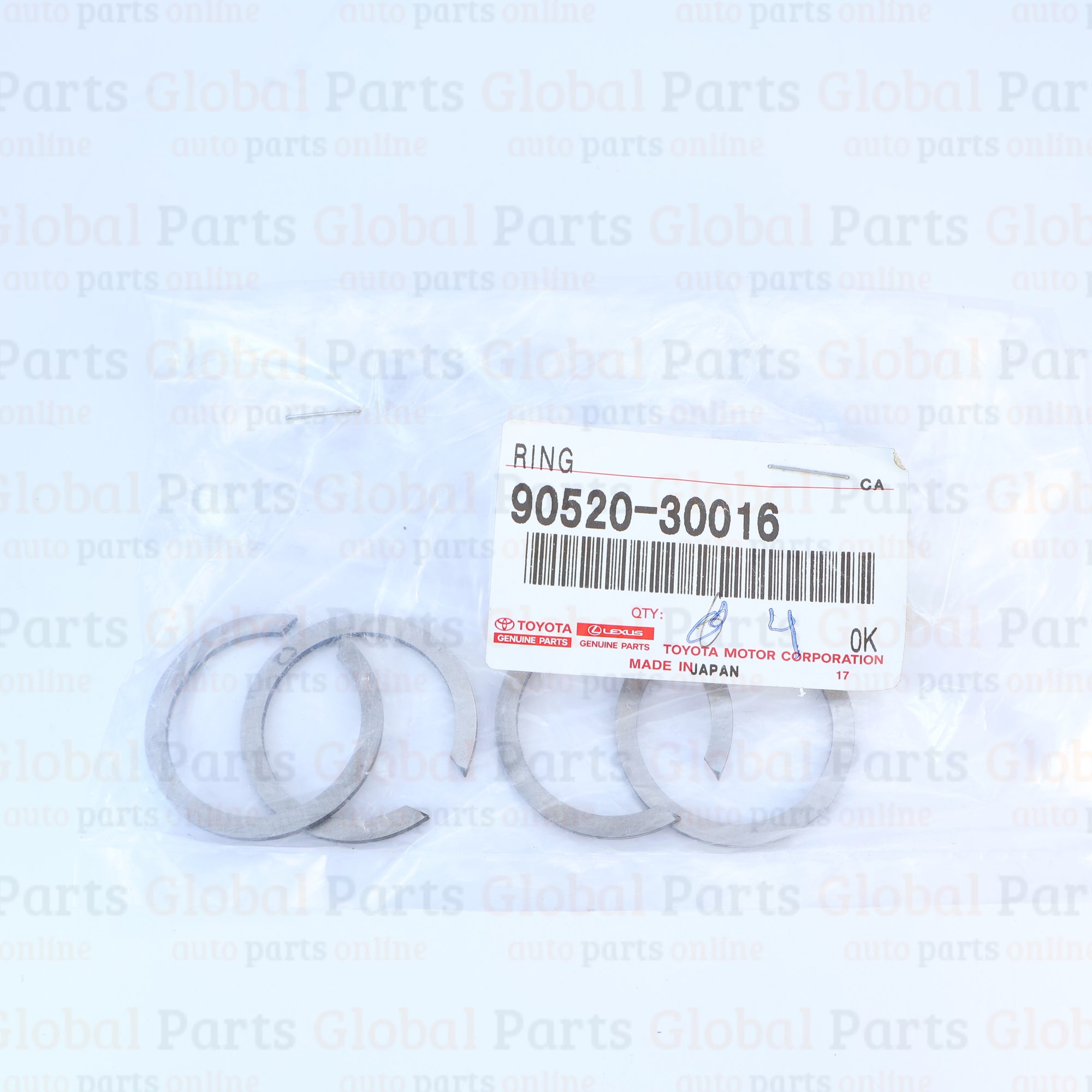 Genuine Toyota OEM Shaft Snap (for Transmission Clutch Hub No. 3) Ring - 90520-30016