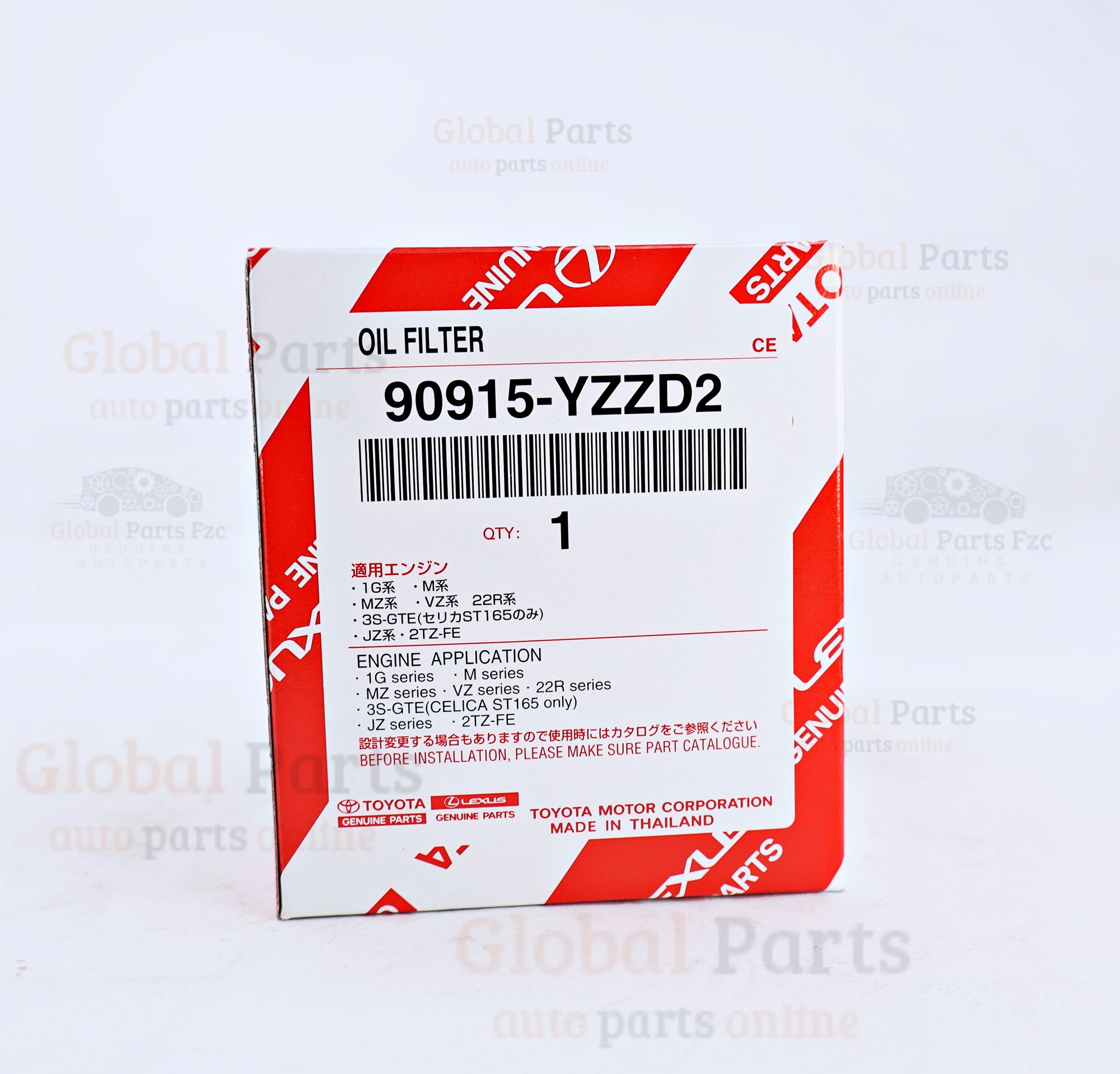 Genuine Toyota OEM Engine Oil Filter - 90915-YZZD2