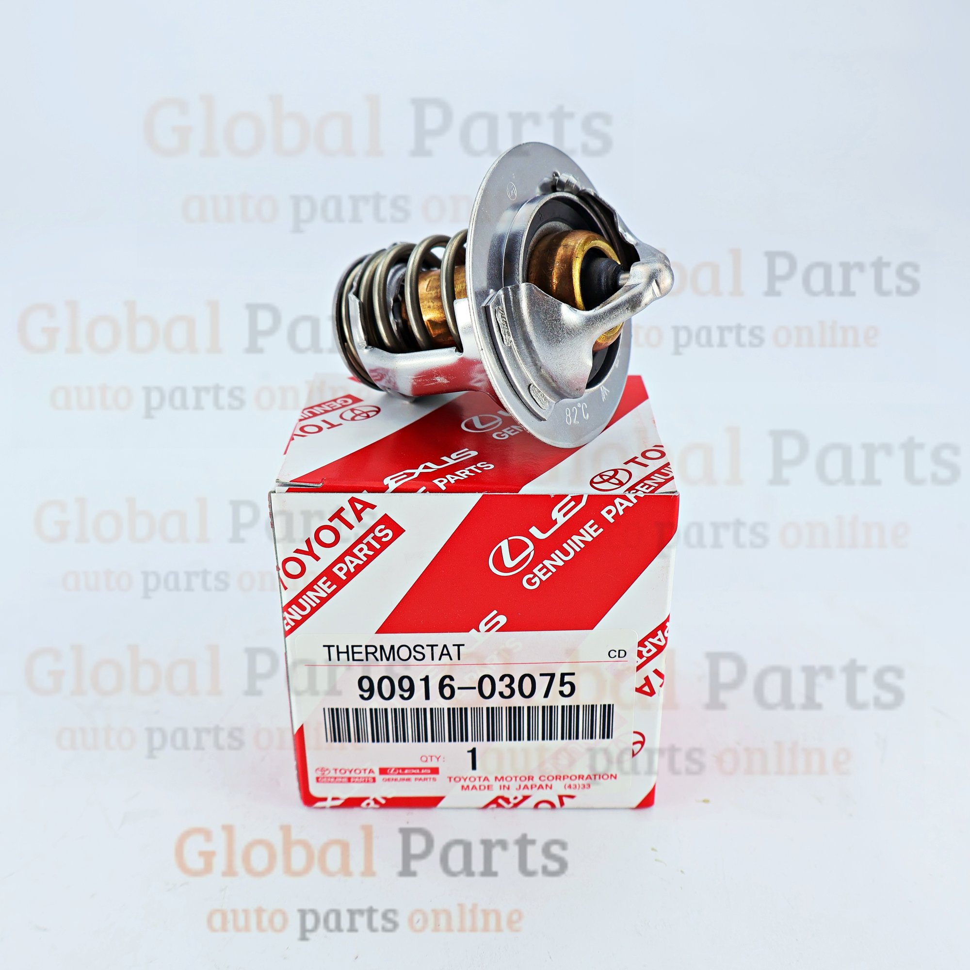 Genuine Toyota OEM Engine Coolant Thermostat - 90916-03075