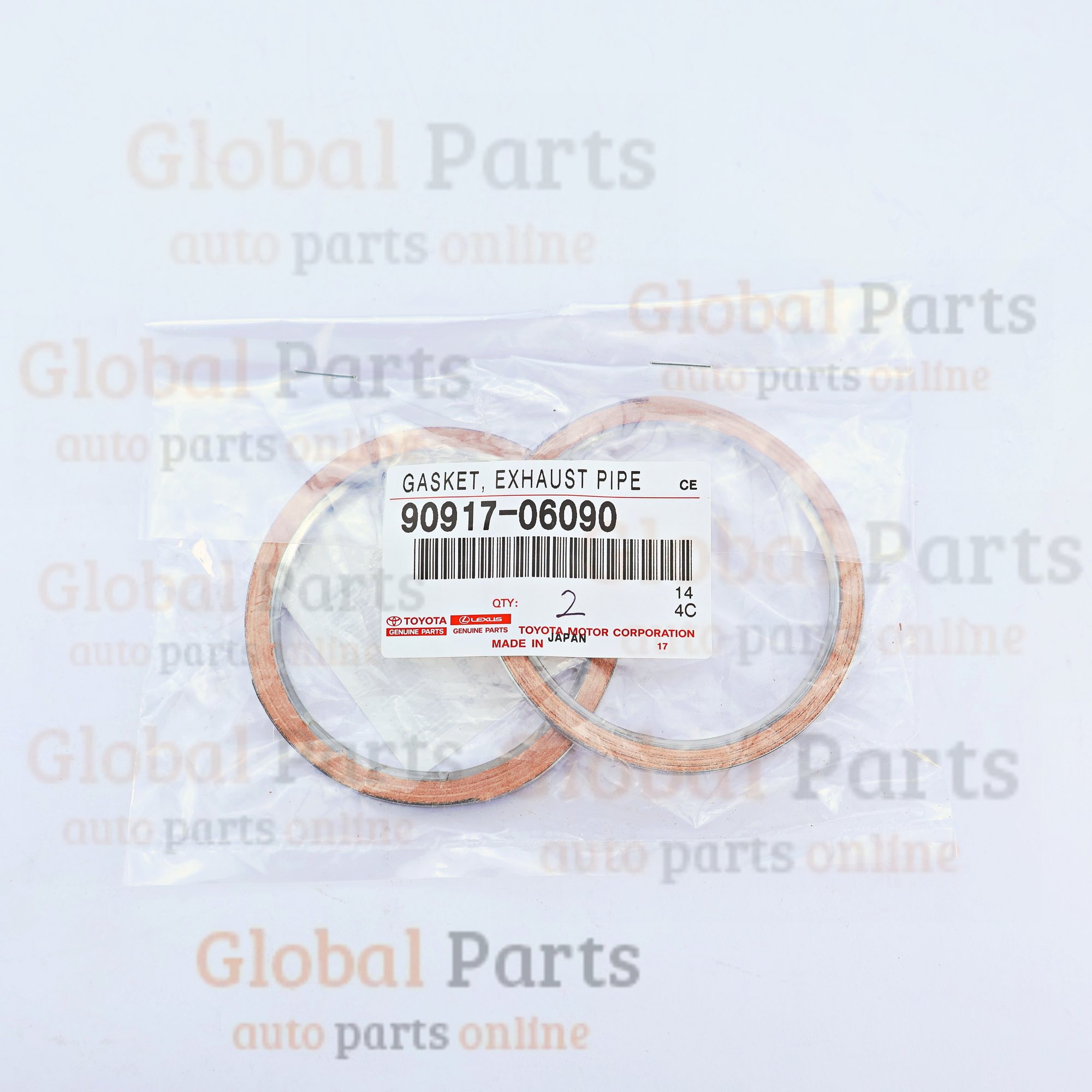 Genuine Toyota OEM Exhaust Pipe Gasket - 90917-06090