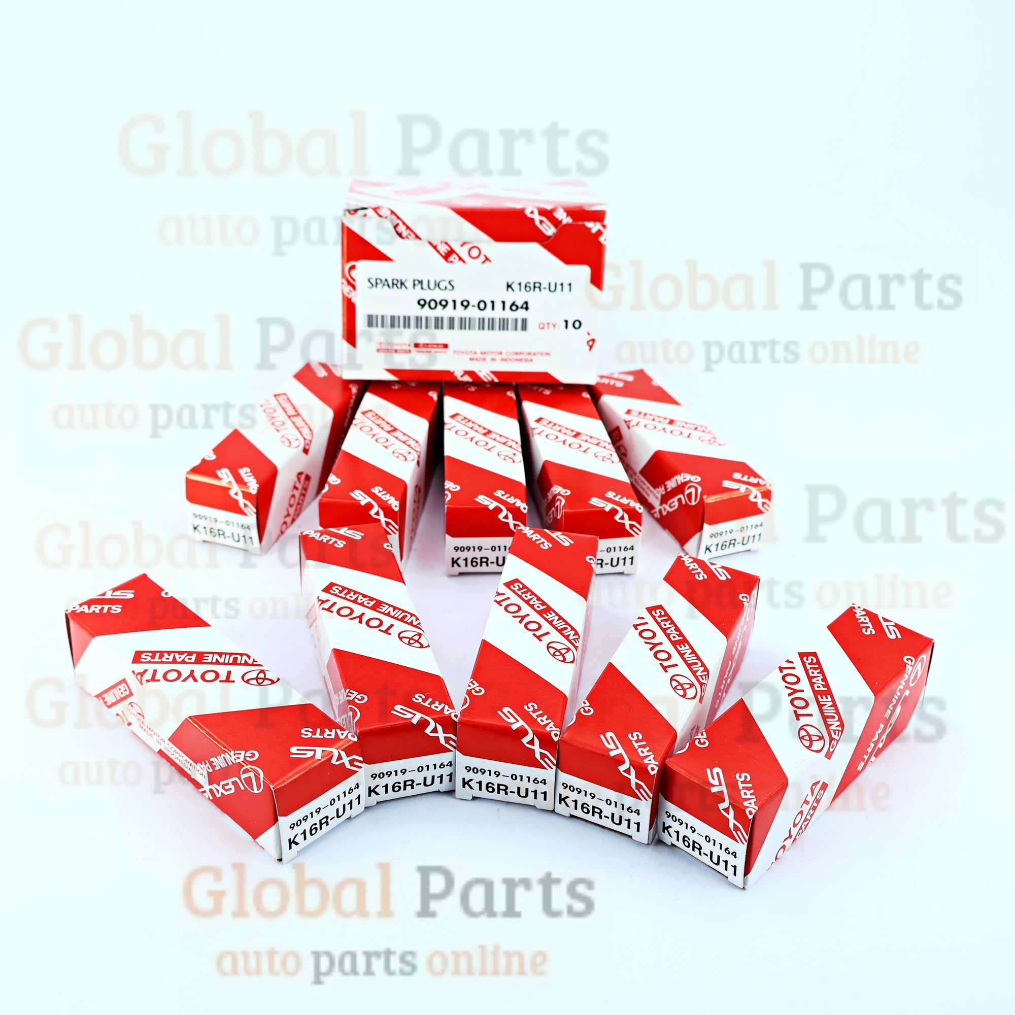 Genuine Toyota OEM Spark Plugs (set of 10 Pcs) - 90919-01164