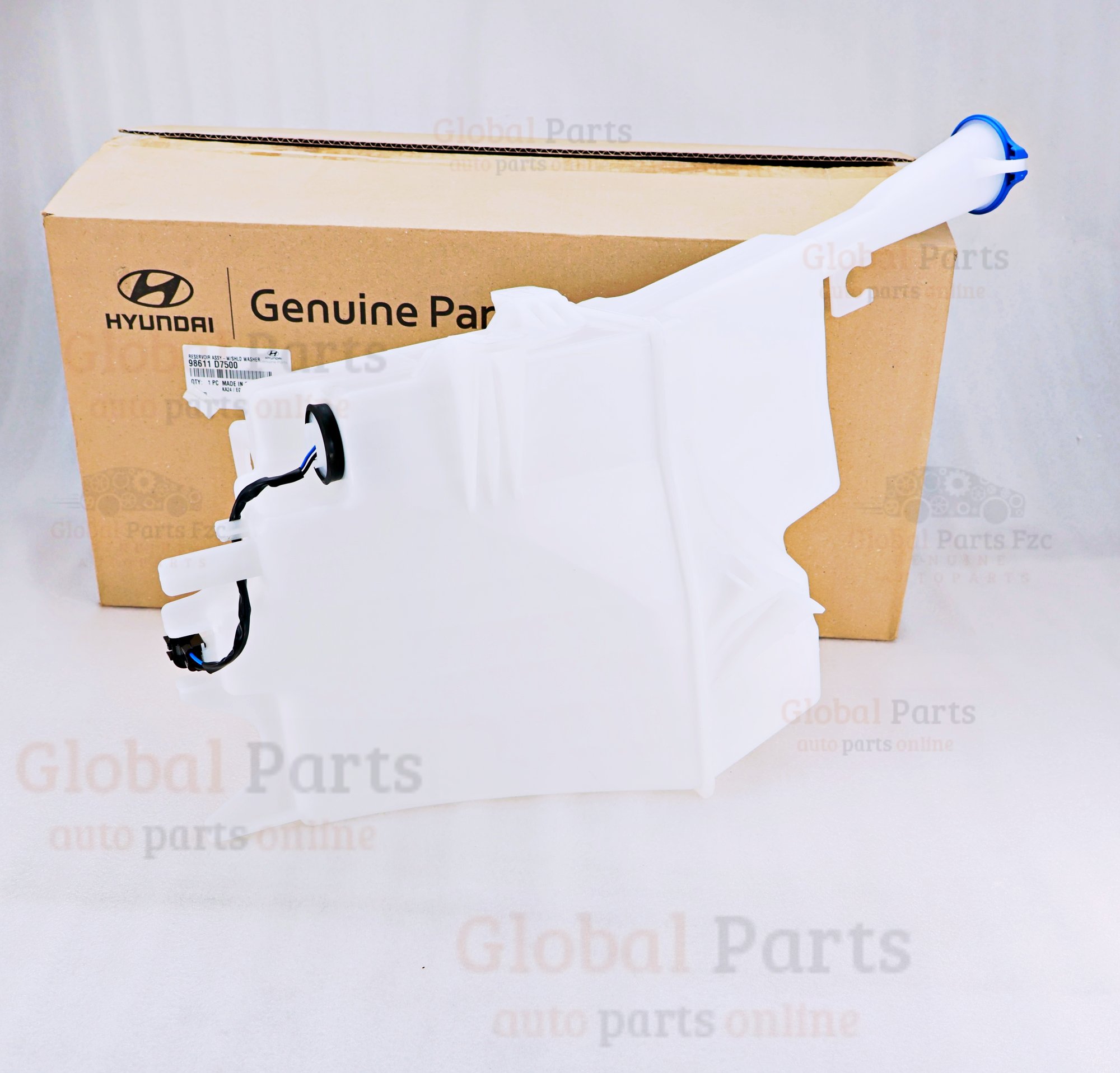 Genuine Hyundai OEM Windshield Washer Reservoir - 98611-D7500