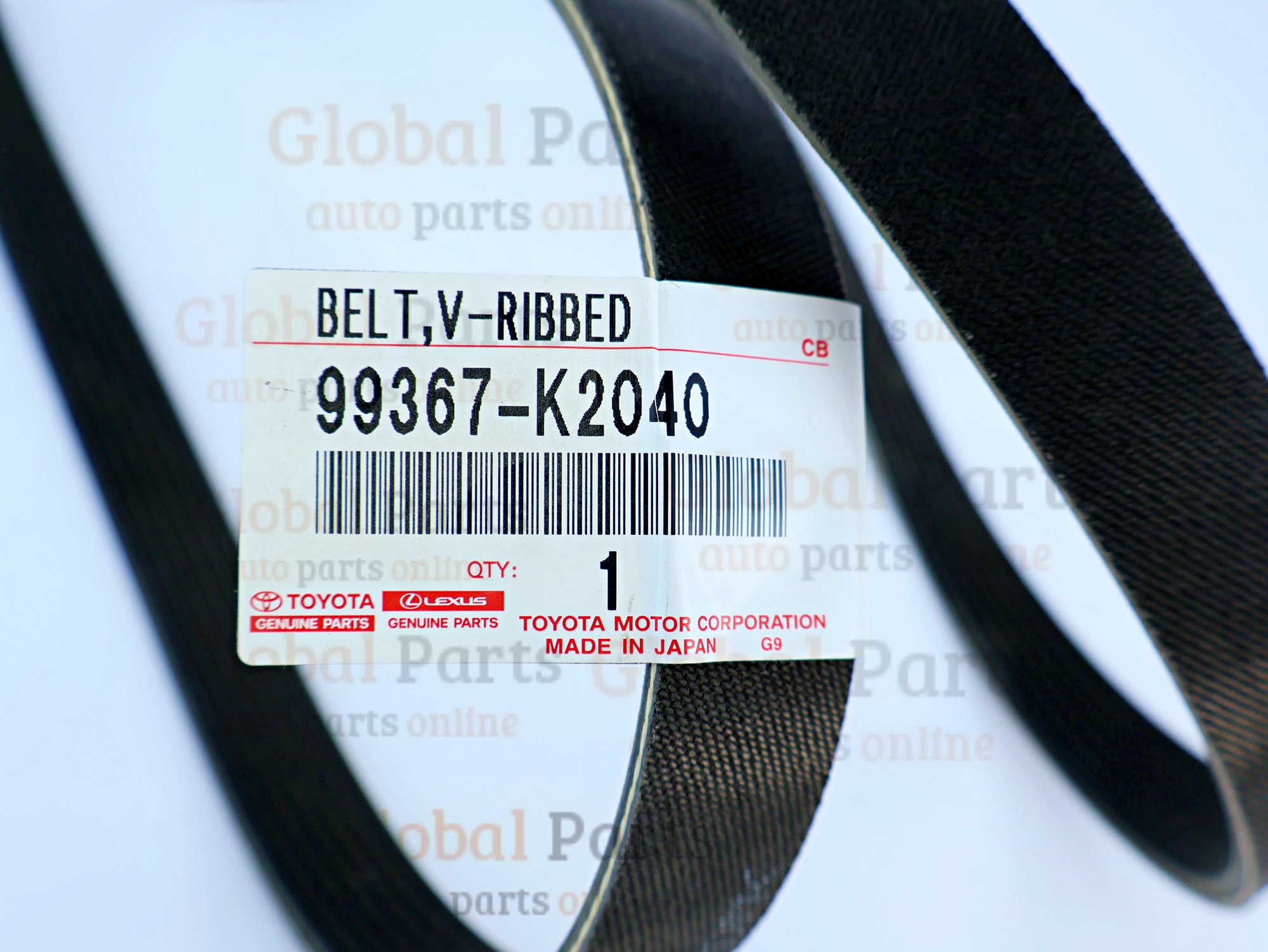 Genuine Toyota OEM Drive Belt - 99367-K2040
