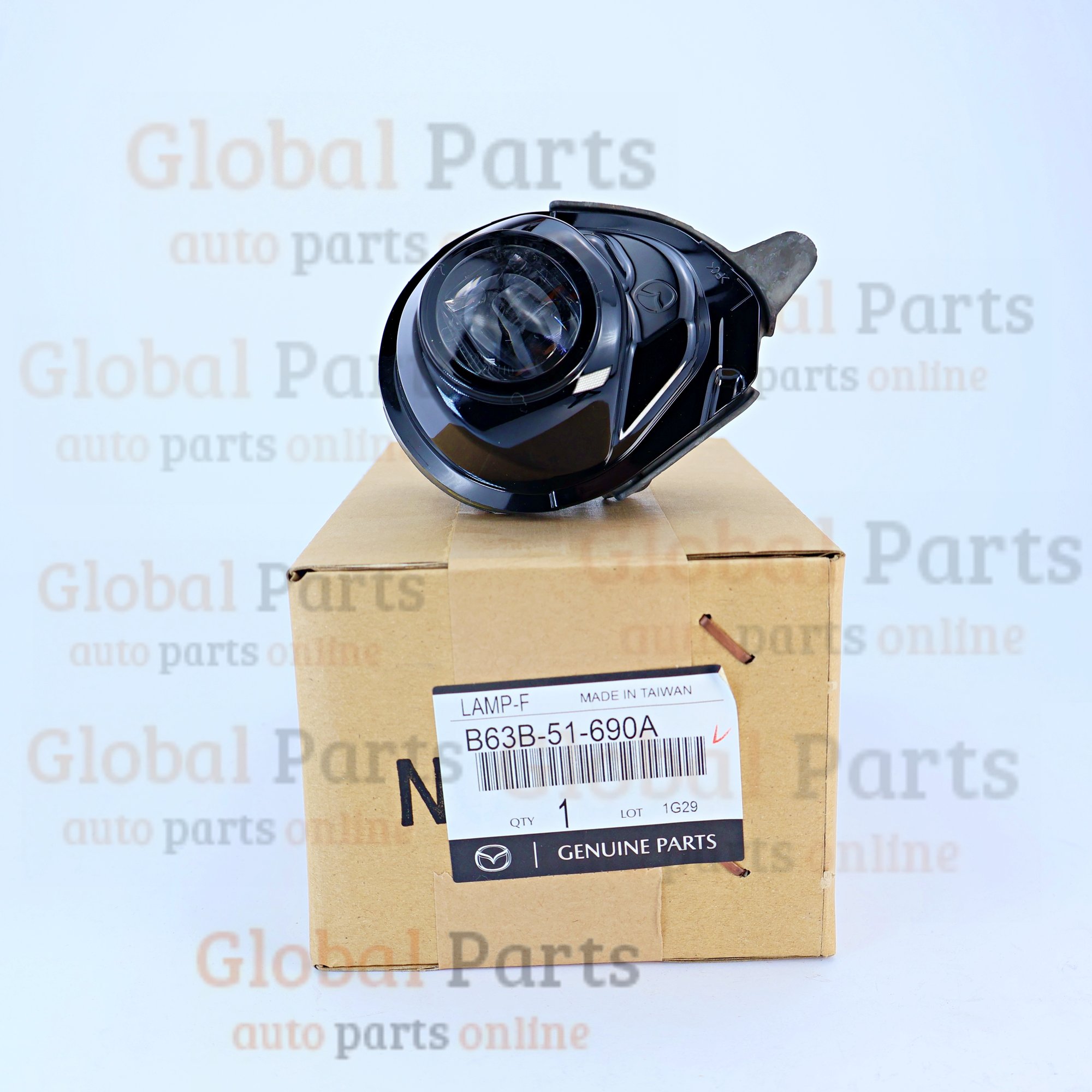 Genuine Mazda OEM Fog Light Assembly Left - B63B-51-690A