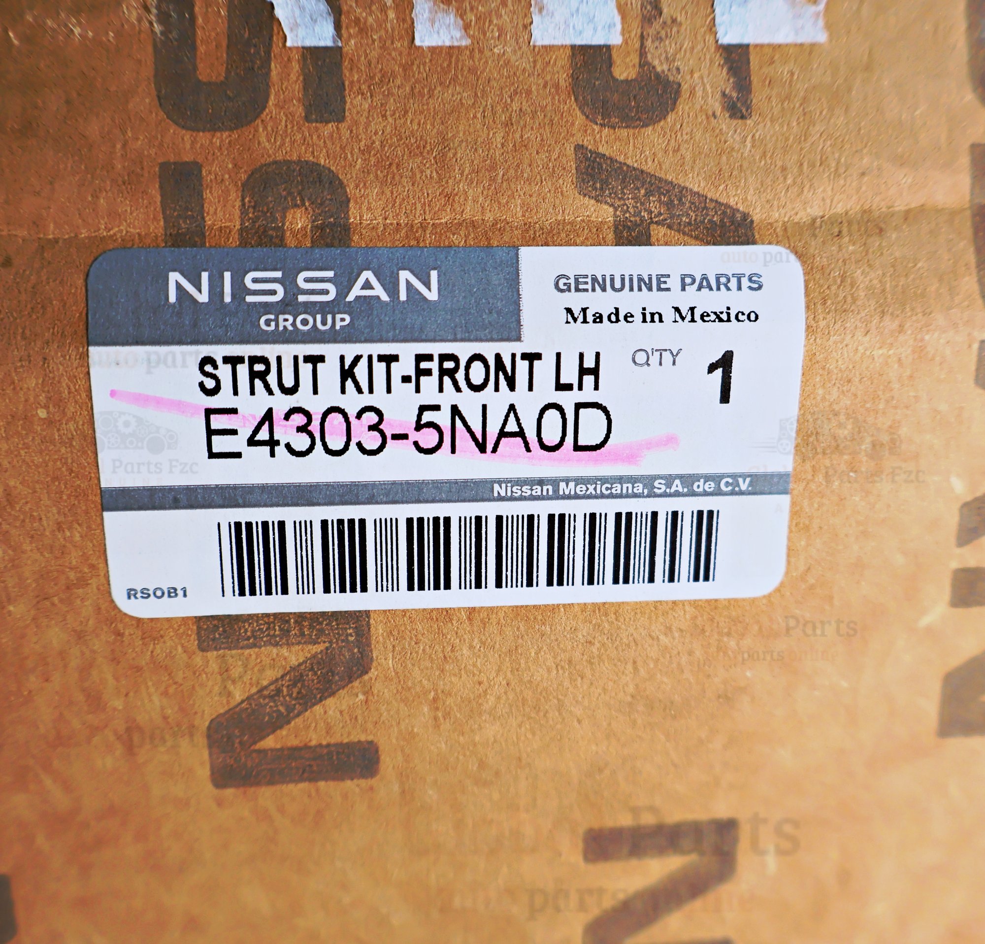 Genuine Nissan OEM Strut Kit Front Suspension Left - E4303-5NA0D
