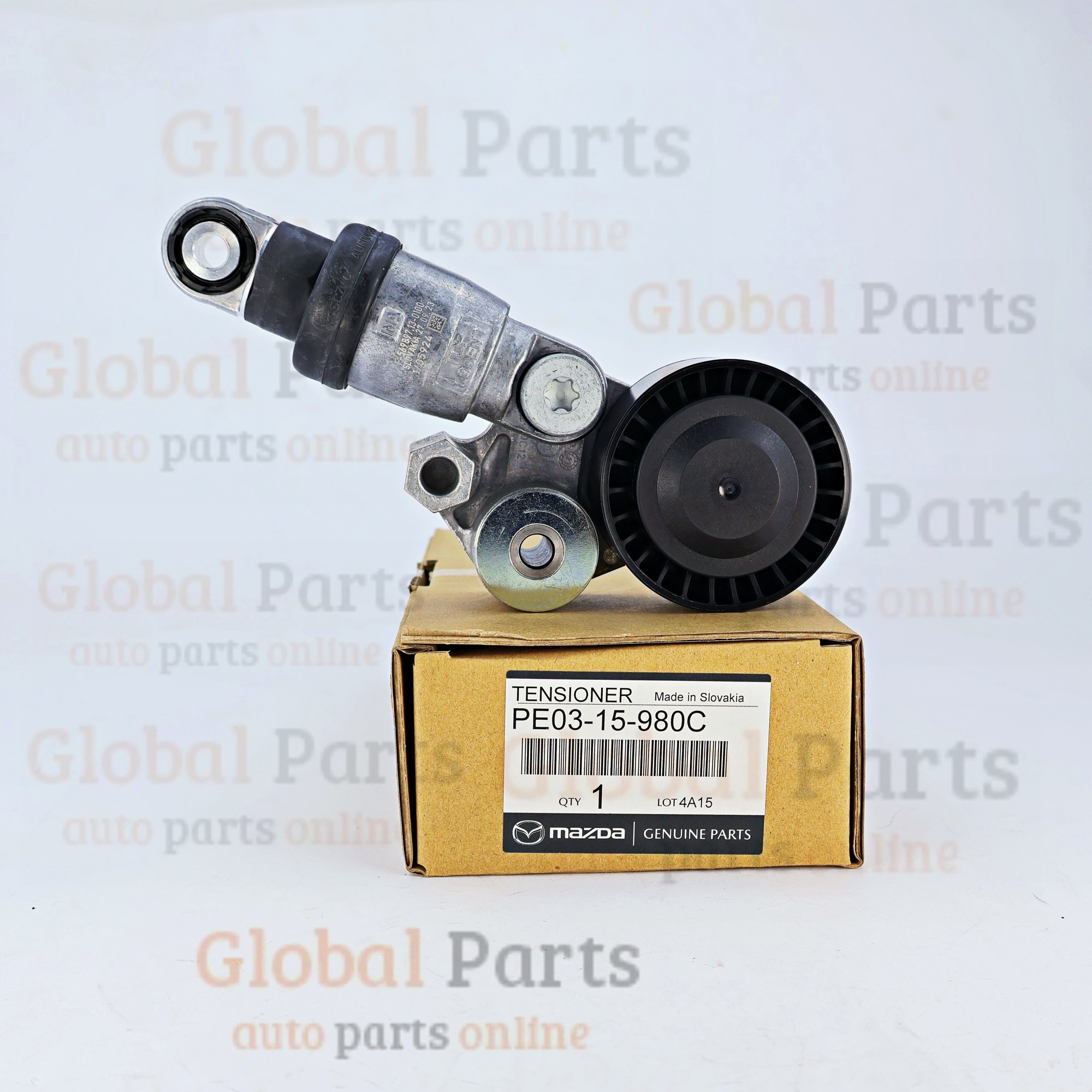Genuine Mazda OEM V-Belt Tensioner - PE03-15-980C