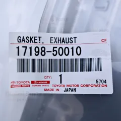 Genuine Toyota OEM Exhaust Gasket - 17198-50010