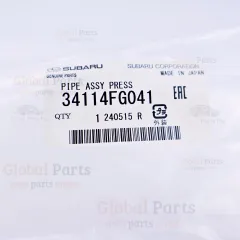 Genuine Subaru OEM Pressure Pipe Assembly - 34114-FG041