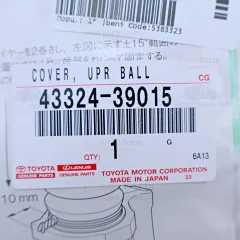 Genuine Toyota OEM Upper Ball Joint Cover - 43324-39015