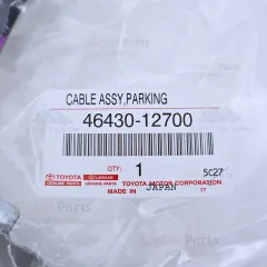 Genuine Toyota OEM Parking Cable Assembly - 46430-12700