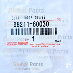 Genuine Toyota OEM Right Rear Door Belt Moulding Clip - 68211-60030